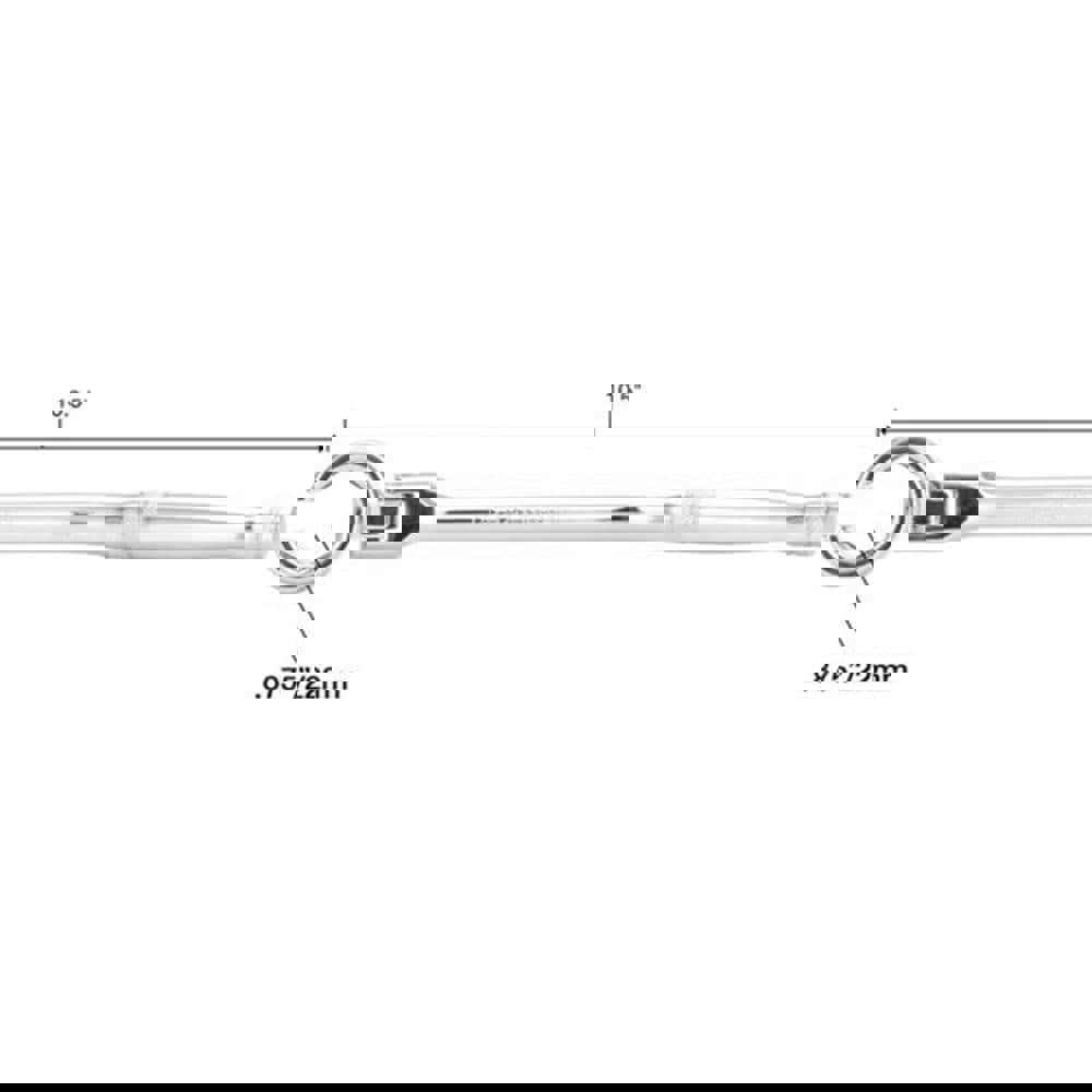 Automotive Hand Tools & Sets; Tool Type: Oxygen Sensor Wrench ; Color: Chrome ; Material: Vanadium Steel ; Fractional Socket Size: 7/8 in ; Socket Size: 22mm ; Overall Length: 10.50